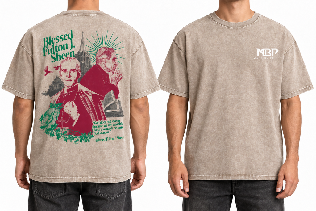 Archbishop Fulton J. Sheen Catholic T-Shirt — main design