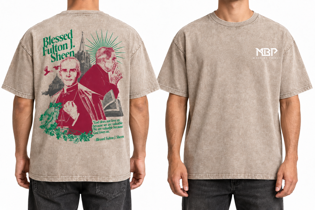 Archbishop Fulton J. Sheen Catholic T-Shirt — main design